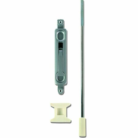 Global Door Controls Flush Bolt 12 in. Rod, 1/4 in. Offset in Aluminum TH1100-FB3-AL
